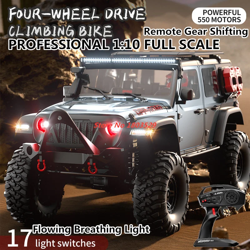 

Professional 56CM Large Off Road High Speed Remote Control Truck 2.4G 1:10 Full Proportional Rock Crawler Car Boy Adults RC Cars