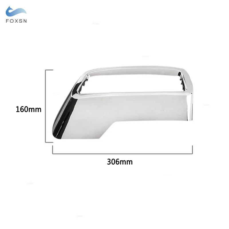 Для Peugeot 3008 4008 5008 2017 2018 2019 2020 2021 ABS серебристый задняя выхлопная труба глушитель торцевая труба декоративная крышка