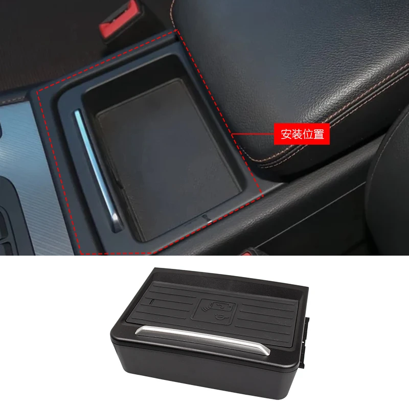 15W Car Wireless Charging Pad for Audi Q5 SQ5 Sportback 2018 2019 2020 Armrest Box Phone Fast Charger Plate Lighter Accessories