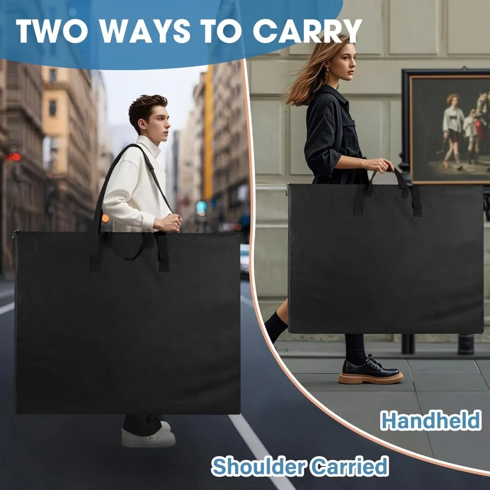 Extra Large 36x48 Art Portfolio Bag, Waterproof Poster Tote for Artwork, Sketch, Canvas view 3
