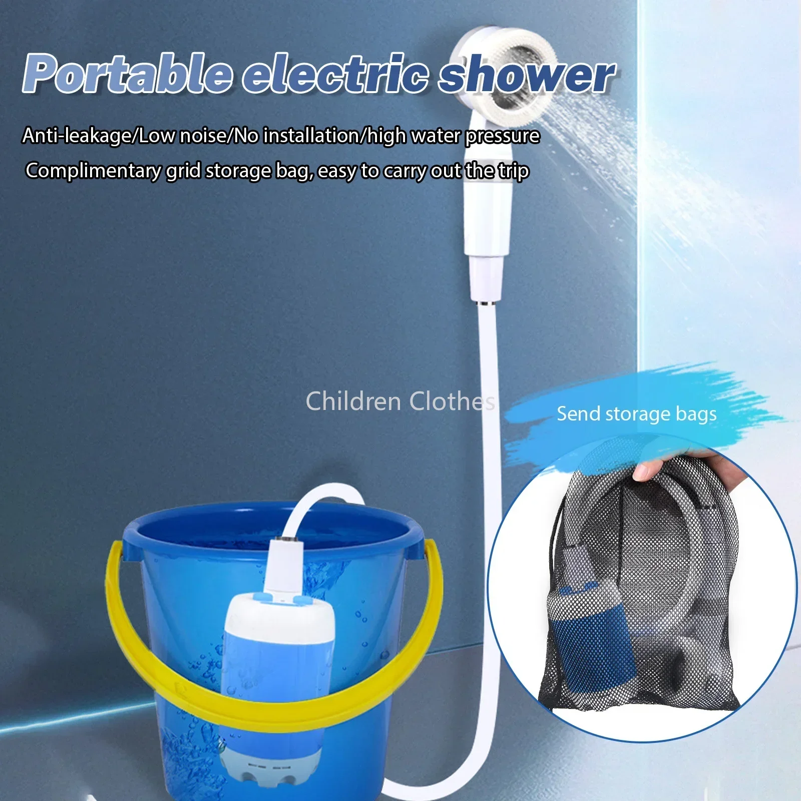 مجموعة دش محمول خارجي مع خرطوم ، دش محمول باليد ، دش مخيم ، المشي لمسافات طويلة ، السفر ، الظهر ، البستنة ، سقي النباتات