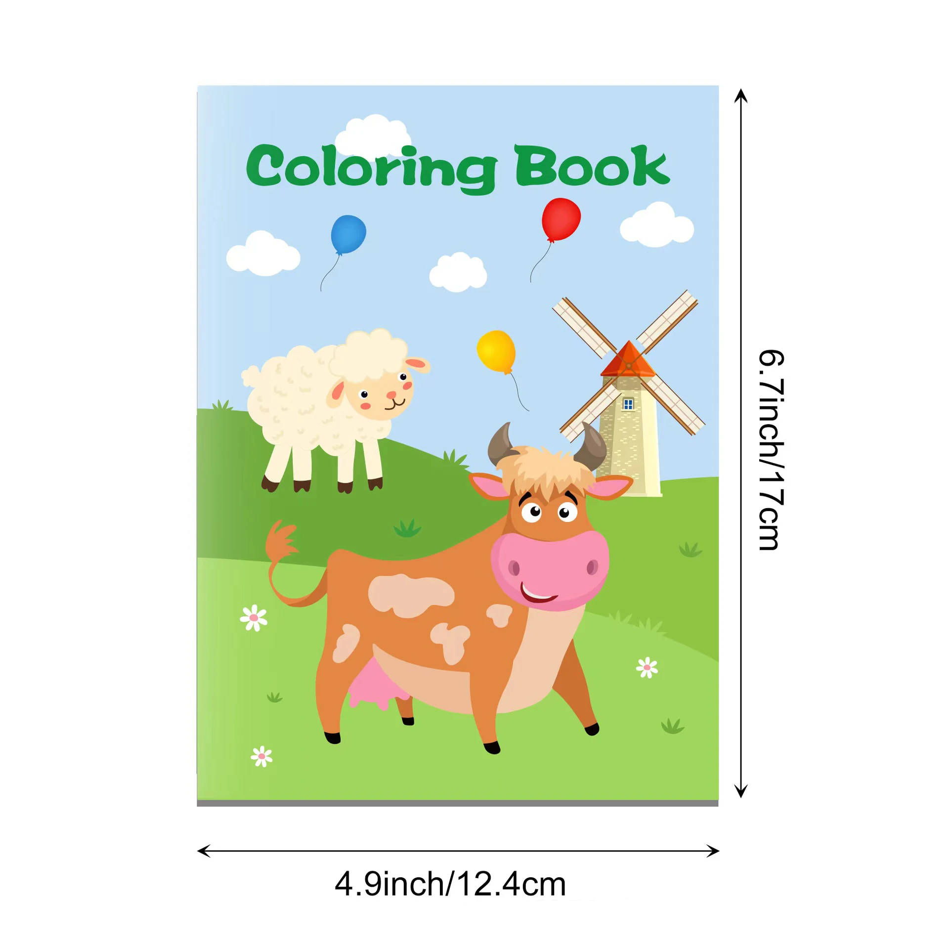 Farm Animals Coloring Books Mini Coloring Books for Kids DIY Art Drawing Activity Book  for Cow Sheep Farmhouse Theme Birthday