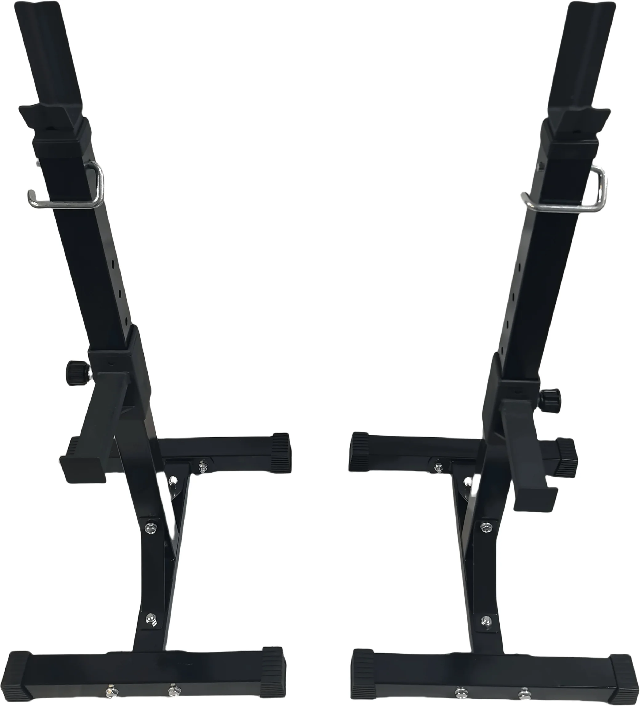 Commercial Height Adjustable Weightlifting Smith Machine Portable Black Squat Rack Stand