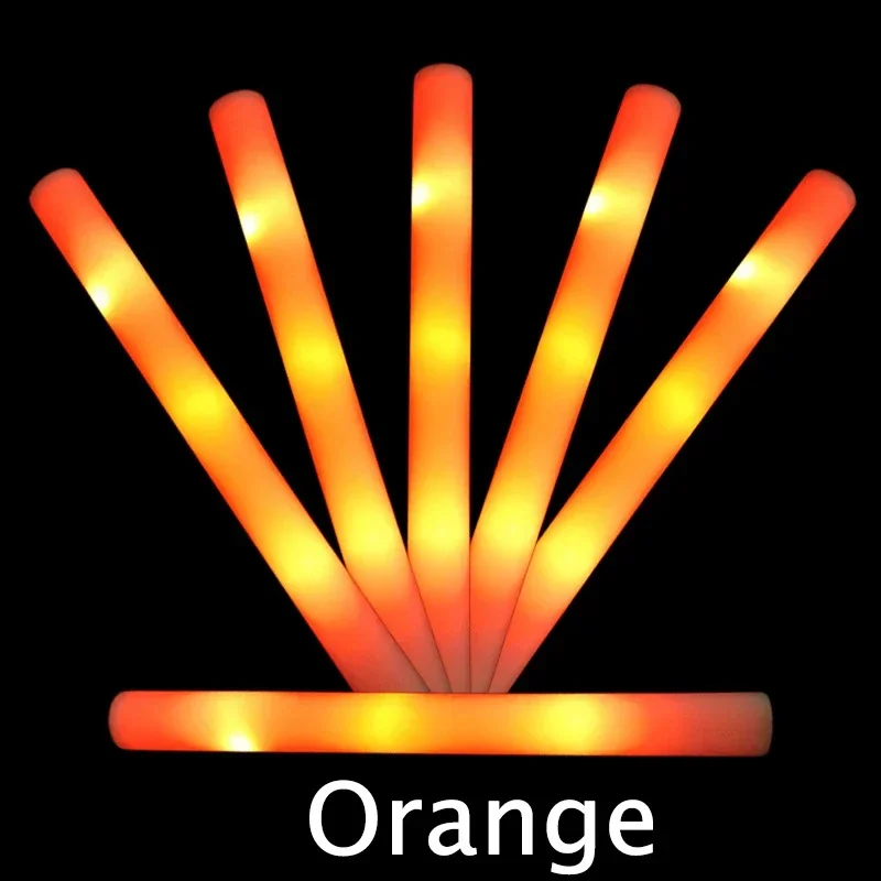 1-50PCS LED Glow Sticks Bulk Kleurrijke RGB Glow Foam Stick licht Stick Cheer Tube Donker licht voor concerten Verjaardag Bruiloft