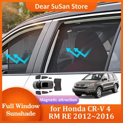 Car Magnetic Sunshade for Honda CR-V 3 CRV RE 2007~2011 2008 Windshield Frame Curtain Side Window Skylight Mat Cover Accessories