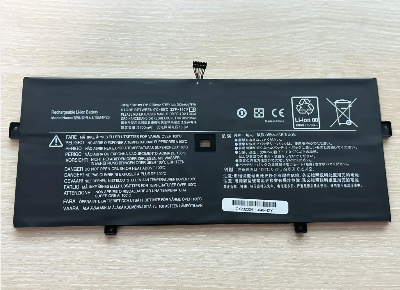 Imagem -05 - Bateria para Lenovo Yoga L15m4p23 L15m4p21 L15c4p22 91013ikb Yoga 78wh