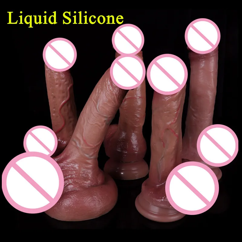 Skin Feeling Realistic Penis Soft Sexy Huge Dildo Silicone Suction Cup Dildos for Women Big Dick Masturbator Adult Sex Toys