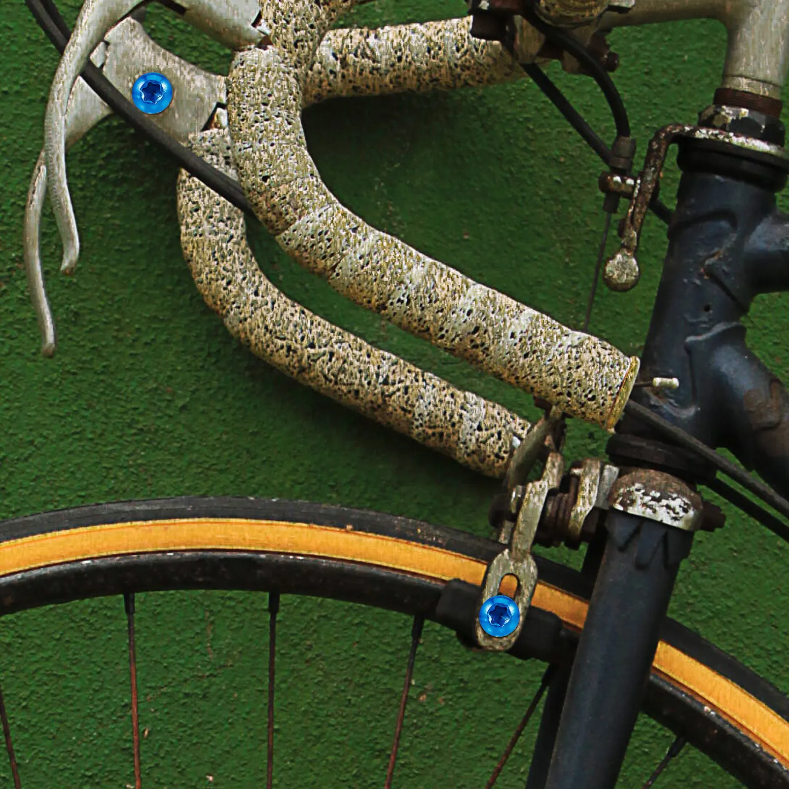 10Pcs Bicycle Disc Brake Bolts Stainless Steel Brake Disc Fixed Screws for Enhanced Safety Quick Installation Color