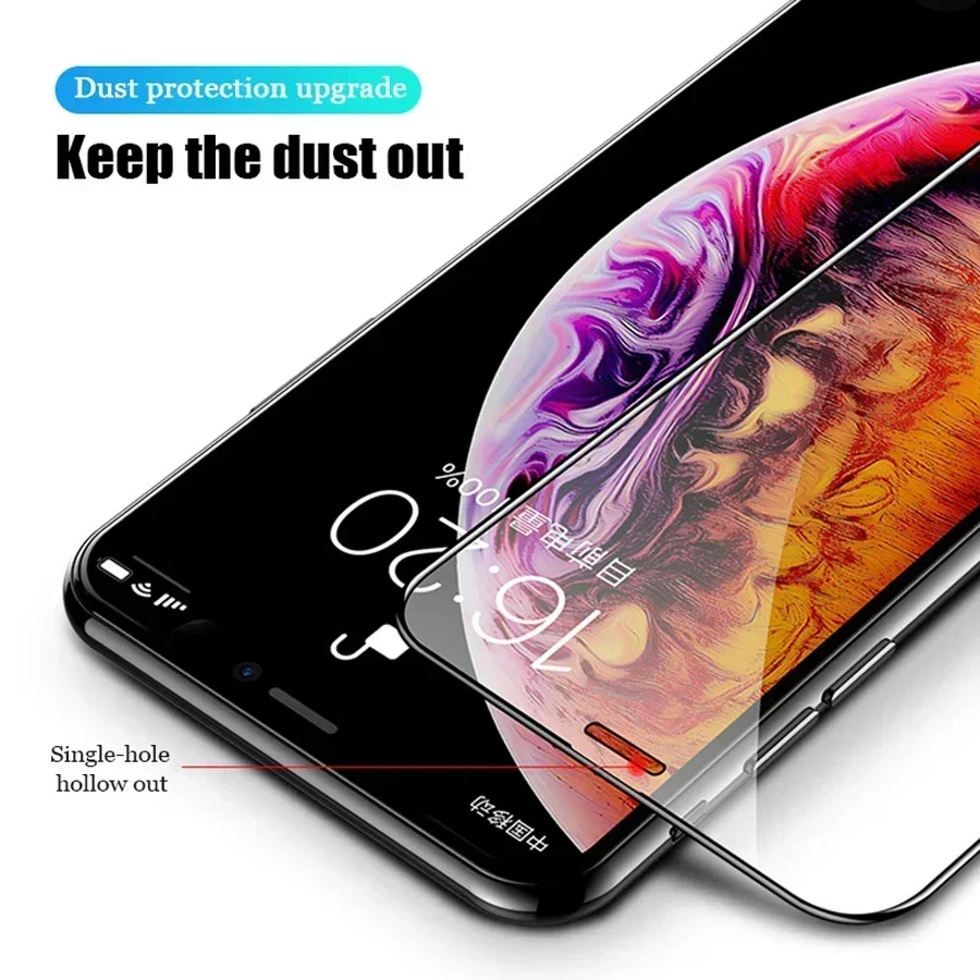 3PCS Tempered Glass for iPhone 14 13 12 11 Pro Max Mini  Screen Protector for iPhone XR X XS Max SE 2020 2022 7 8 6 6S Plus