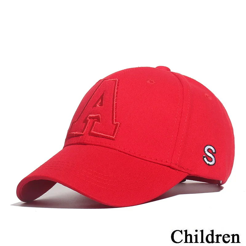 Spring Summer Children Baseball Cap A Letter Baby Hat Outdoor Casual Boys Girls Kids Adjustable Sun Visor Caps