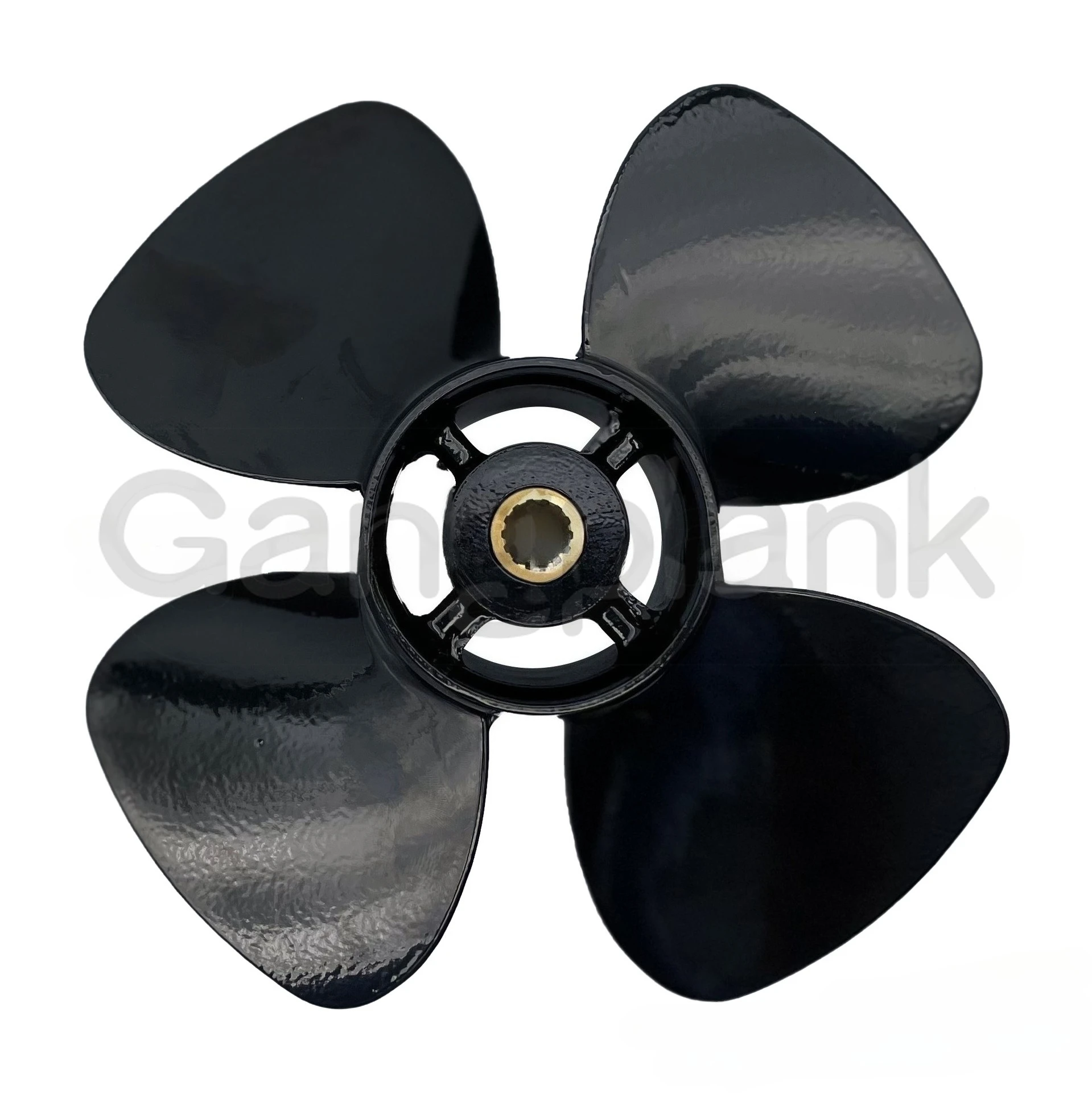 Aluminum Alloy 4-blade Propeller 10X7 for Tohatsu Outboard Engine 9.9-20HP 4X10X7