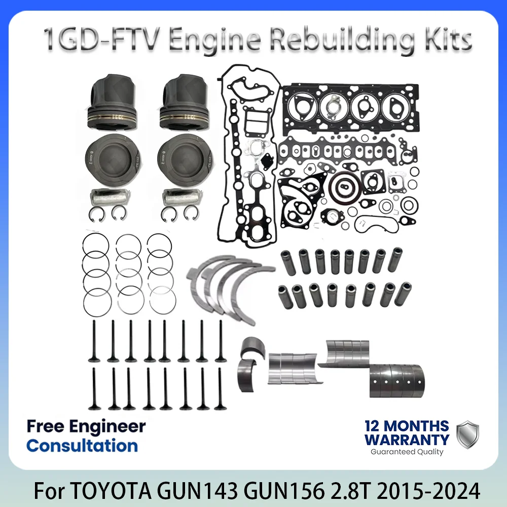Engine Rebuilding Kits For TOYOTA HILUX LAND CRUISER PRADO GUN143 GUN156 GUN126 GDH322 2.8L 2.8 L T L4 Diesel 2015-2024 1GD-FTV