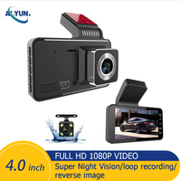 HD 1080P Dash Cam Car Dvr Driving Recorder 4inch Dual Lens Front Rear View Motion Detection Hidden Type Vehicle Black box
