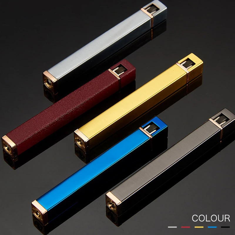 Slim Mini Lighter Refillable Butane Gas Convenient and Lightweight Cigarette Flame Lighter Grinding Wheel Metal Lighter