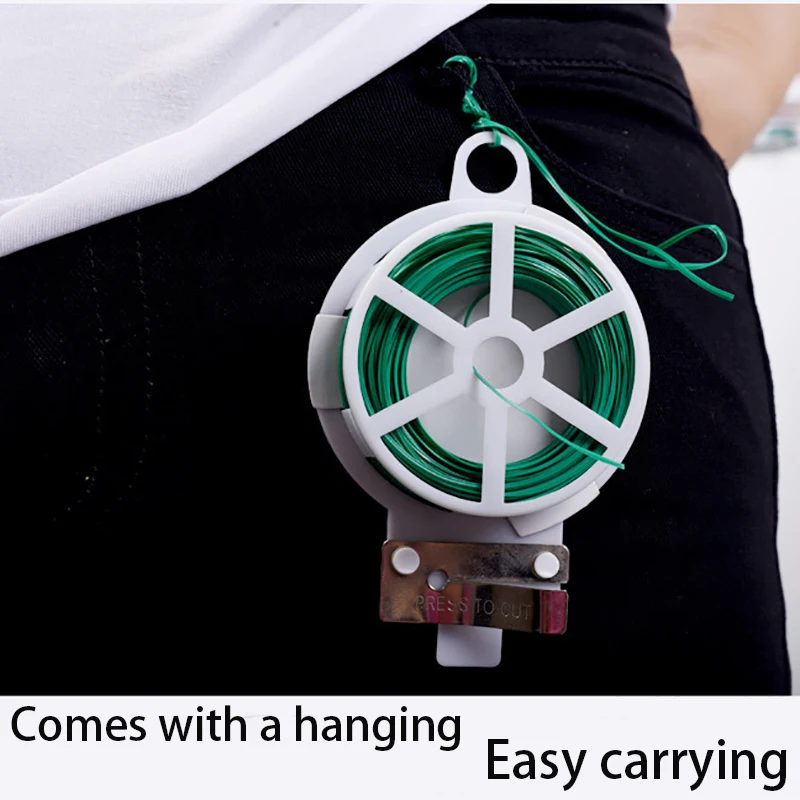 Garden Twist Ties Multifunctional Strapping Plant Climbing Reusable Self-cutting Iron Wire Cable Ties For Flower Plant Vines