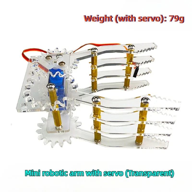 Picture 5: SG90 MG90S 4 DOF Unassembly Acrylic Mechanical Arm Robot Manipulator Claw for Arduino Maker Learning DIY Kit RC Robotic Arm