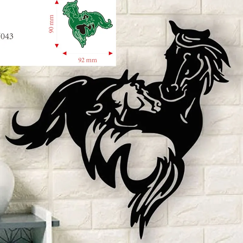 Metal Cutting Dies animal horse Decoration Scrapbook Paper Craft Knife Mould Blade Punch Stencils