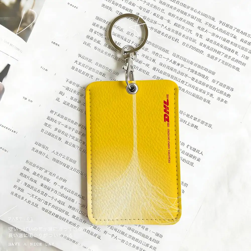 Modische Logo D-DHL Kartenhalter Studentenausweis-Schutzhüllen Studenten-Campus-Zugangskarten Schlüsselanhänger Diebstahlschutz – Detail 15