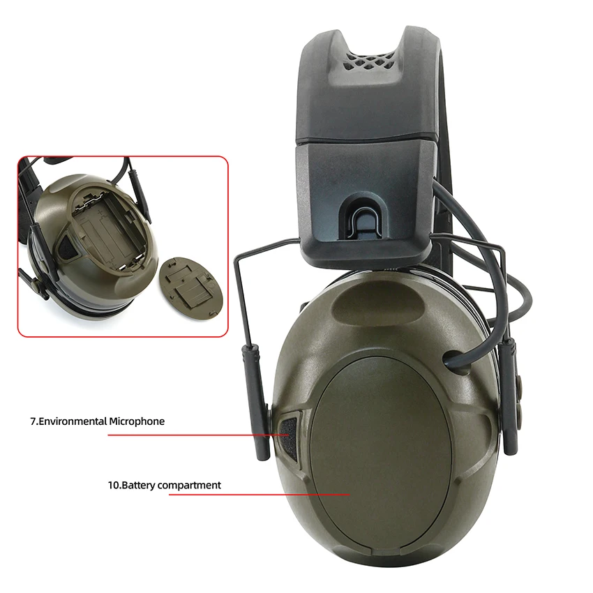 TS TAC-SKY G500 wireless bluetooth pickup noise canceling headset Tactical communication headset shooting ear muffs