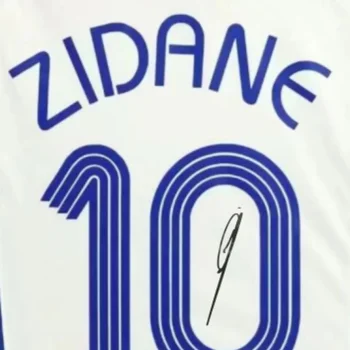 신착 성인 키즈 축구 저지 프랑스 지단 빈티지 저지 3D 프린트 사인 시그니처 저지 스포츠 반팔 탑 