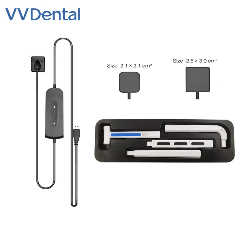 Vvdental sensor dental raio x radiovisiógrafo transmissão rápida digital com software imagem hd ferramentas odontológicas