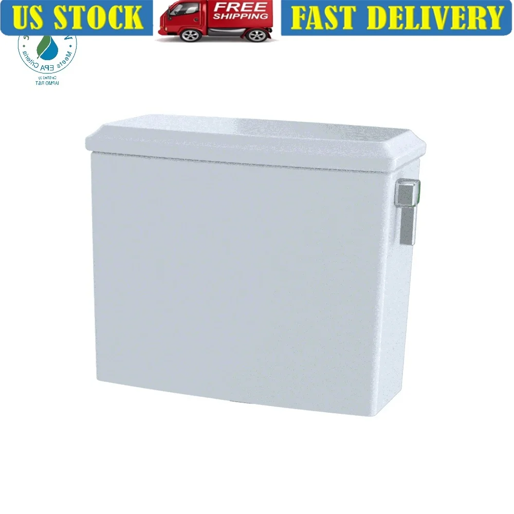 

Бачок для унитаза с двойным смывом, 1,28 GPF, 0,9 GPF, совместимый с WASHLET, автоматический смыв, сертификат WaterSense, хлопок, белый ST494MA # 01