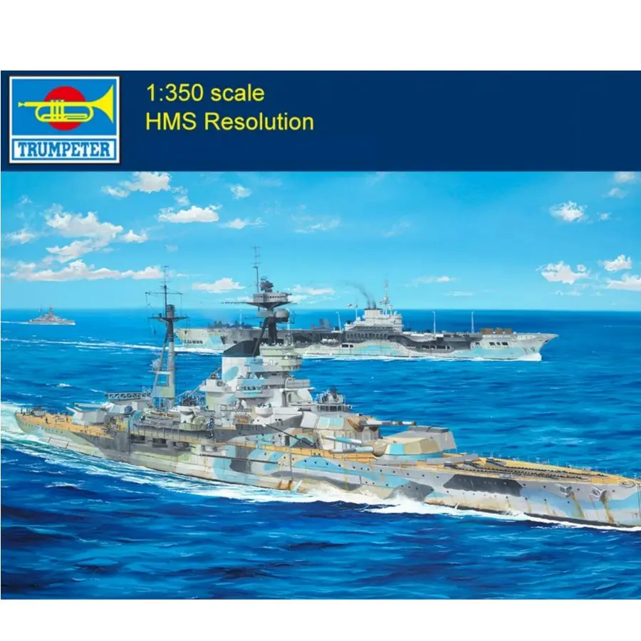 Trumpeter 05379 1/350 Scale HMS Resolution Battleship Plastic Assembly Model Kit
