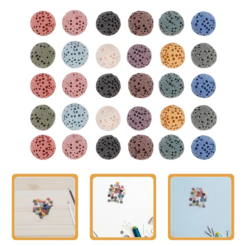 

33 Pcs Volcanic Stone Diffuser Beads Essential Oil Diffusers for Home Aromatherapy Stones Jewelry Necklace