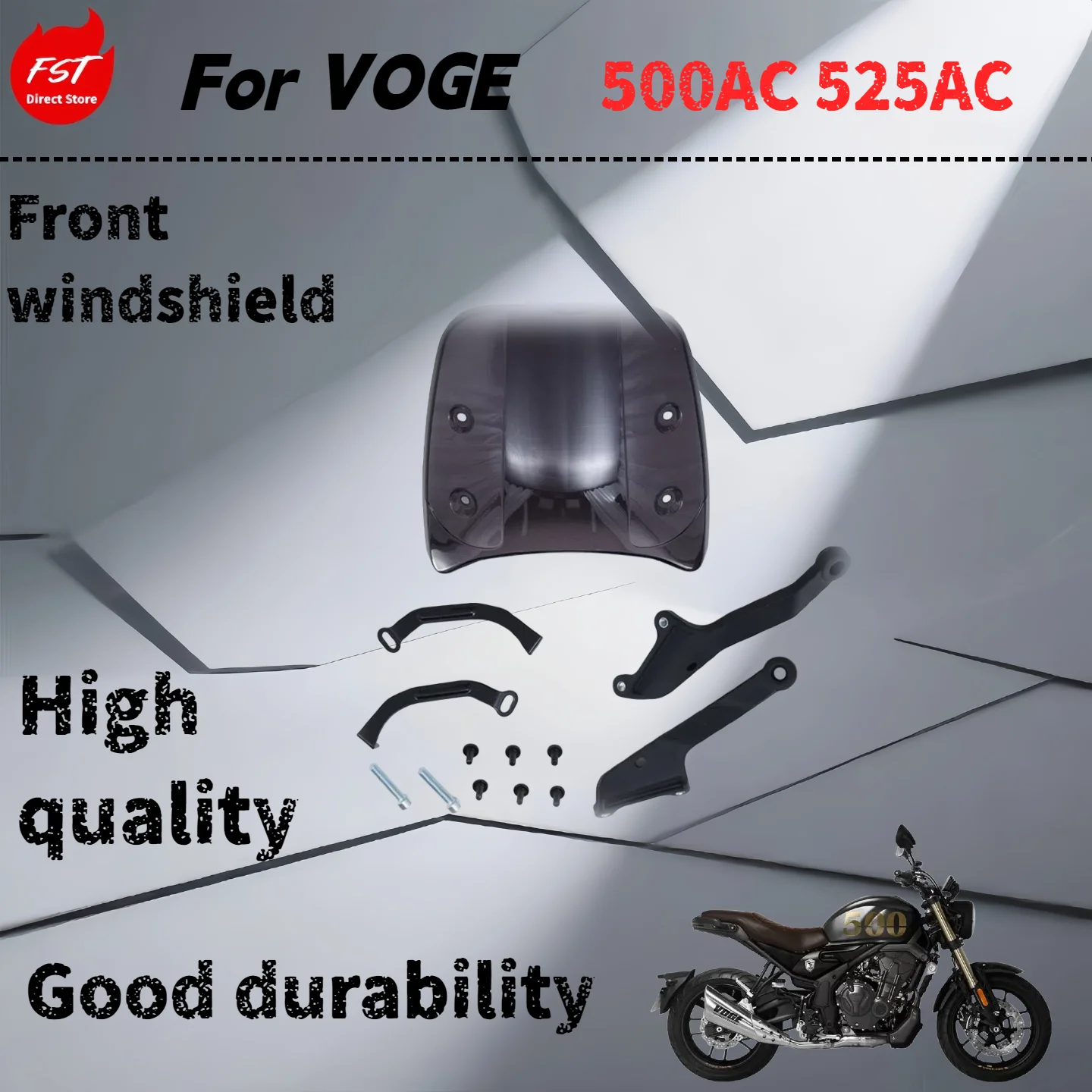 

For VOGE 500AC 525AC modified front windshield windshield handlebar cover modified accessories