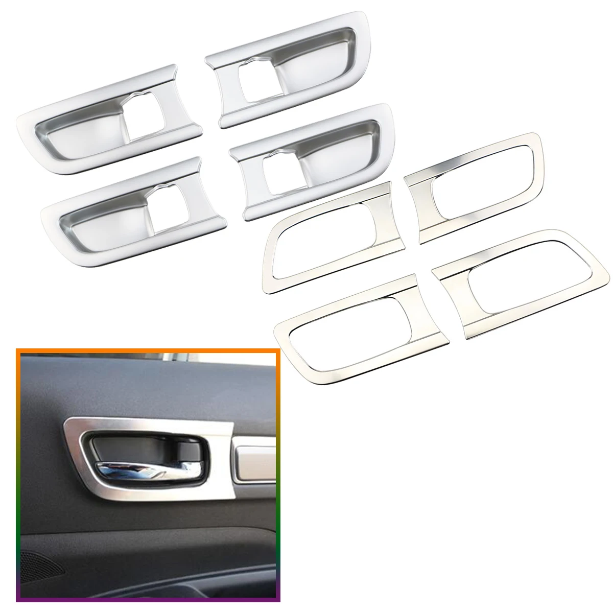 Interior Door Handle Bowl Trim Cover for Renault Koleos Samsung QM6 2017 - 2024 Car Decoration Sticker Accessories