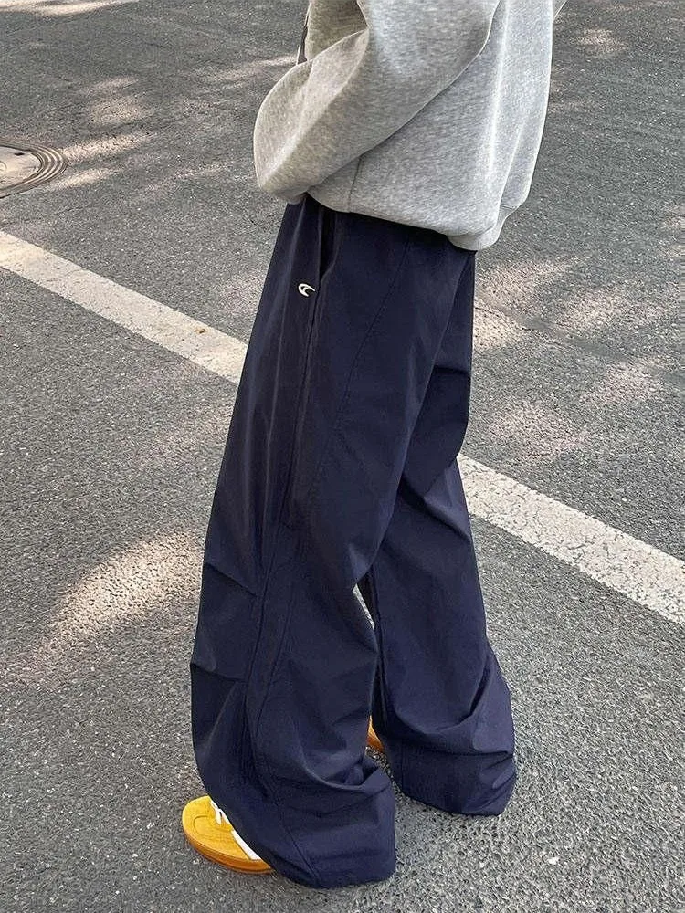 Men's Autumn/Winter New Collection of Plush Charge Pants, Korean Version, Loose Casual Sports Pants for Students