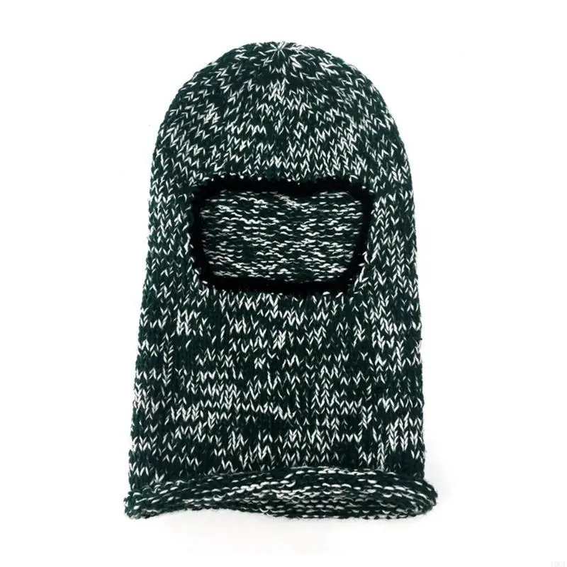 Eye Exposed Neck Guard Hat Knit Hat Ear Protecting Winter Driving Hat for Adult