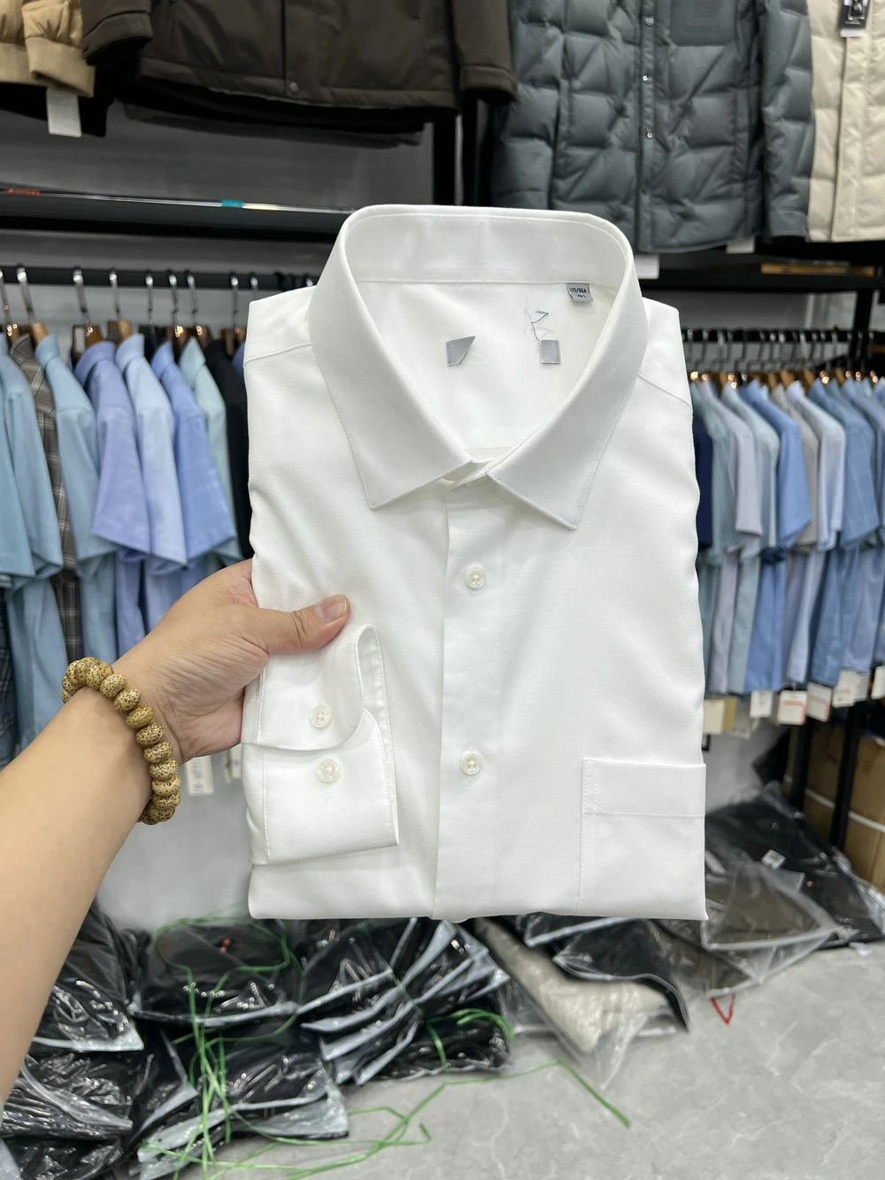 

Men's Casual Cotton irt Anti-Wrinkle Combed Cotton Busin Casual Workwear Anti-Wrinkle Treaent Long Sve Loose Fit