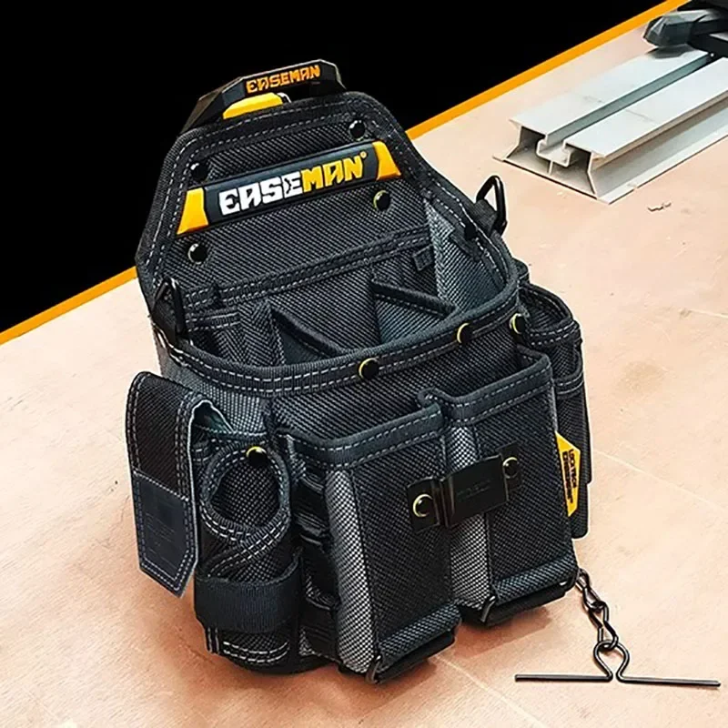 Portable Waist Tool Bag Professional Tools Organizer Multifunctional Storage Bag Electrician Woodworking Tools Accessories