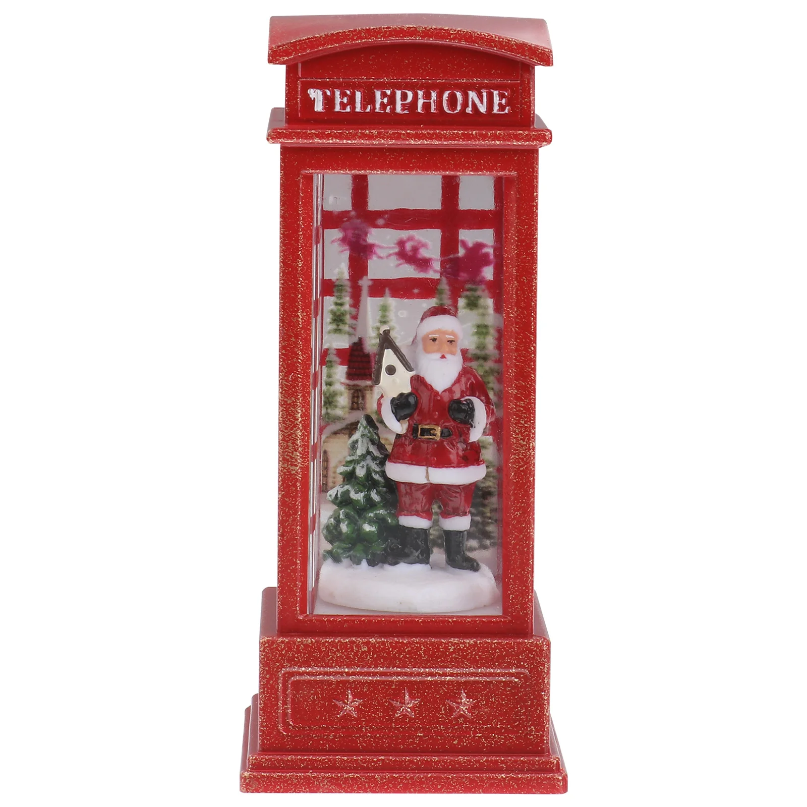 

Phone Booth Decoration Home Light Telephone Lamp LED Christmas Lantern Lights Indoor Xmas Decorative