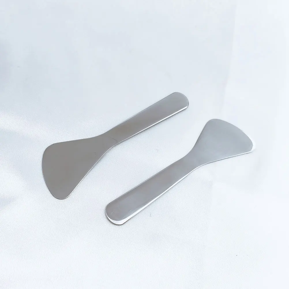 

2pcs Eye Cream Spatula Face Massage Stick Portable Skincare Tool Eye Area Beauty Rod Facial Scraper Lotion Mask Applicator