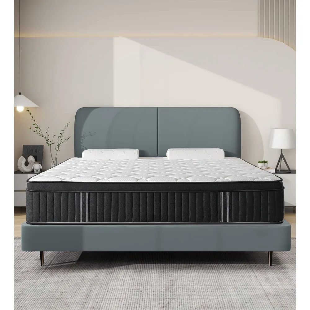 

Full Size Mattress,10 Inch Hybrid Full Mattress in a Box with Memory Foam & Individual Pocket Spring for Edge Support,Pressure R