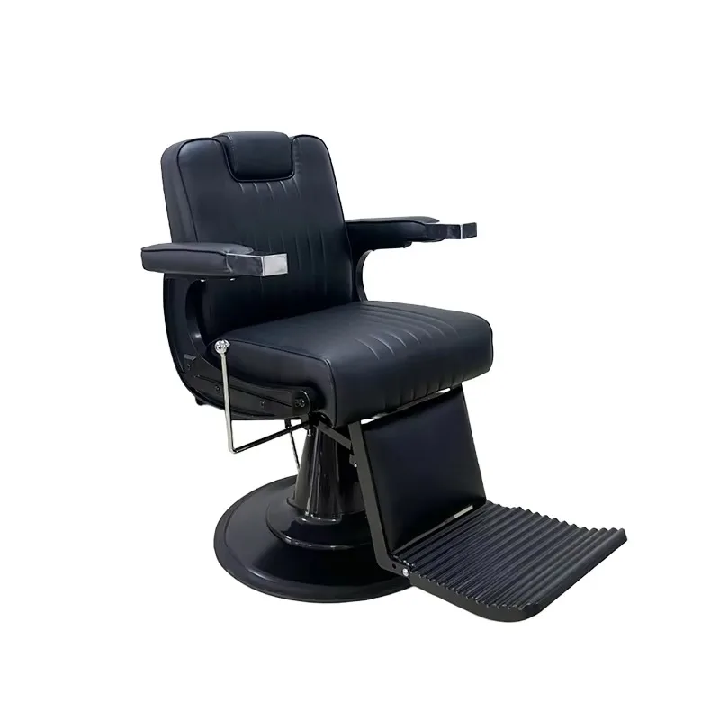 Luxury Black Leather Heavy-Duty Styling Barber Chair for Beauty Hair Salon Hairdressing Chair Wholesale-friendly