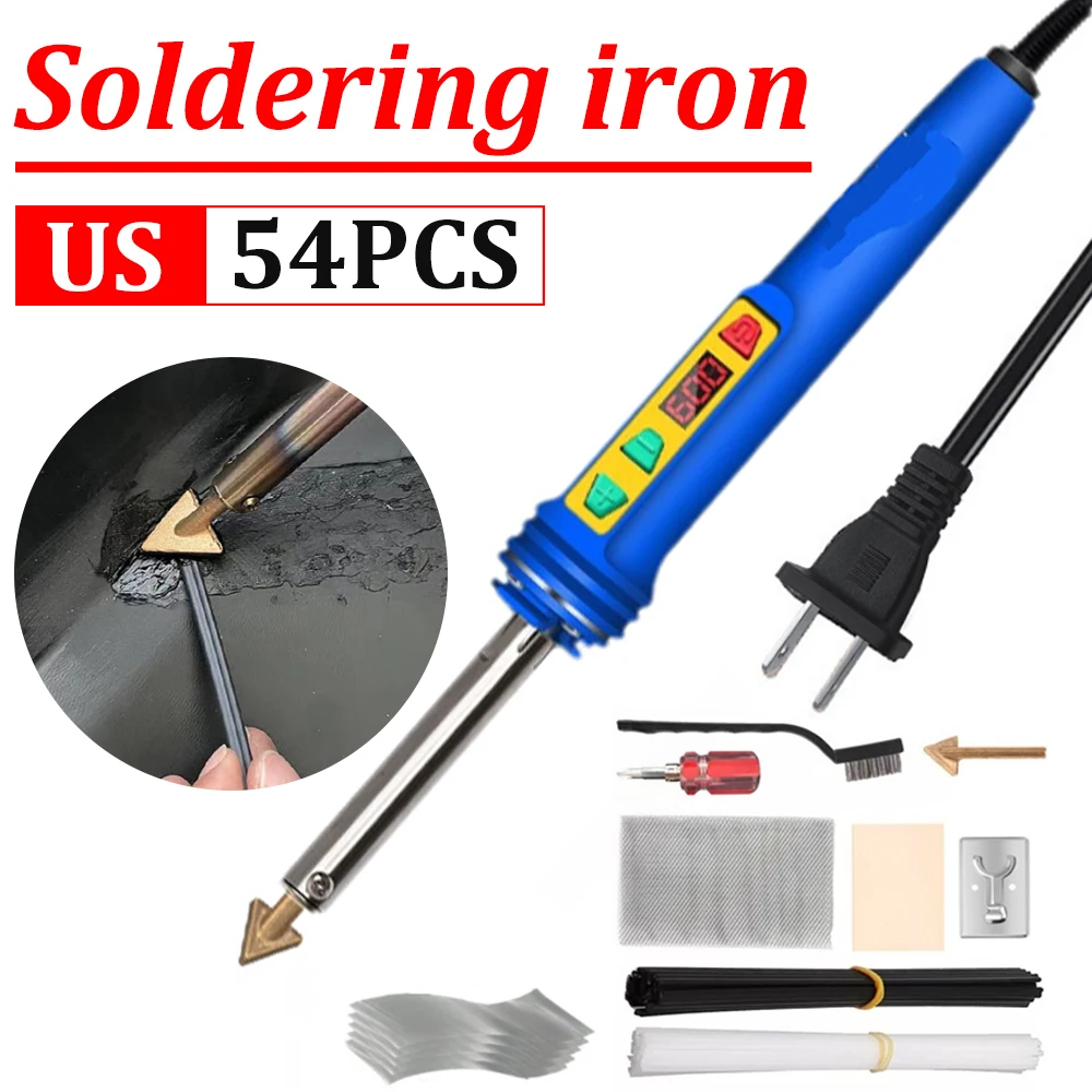 

100W Electric Soldering Iron Adjustable Temperature Digital Display Electronic Welding Repair Tools With Solder Tin Iron Tips