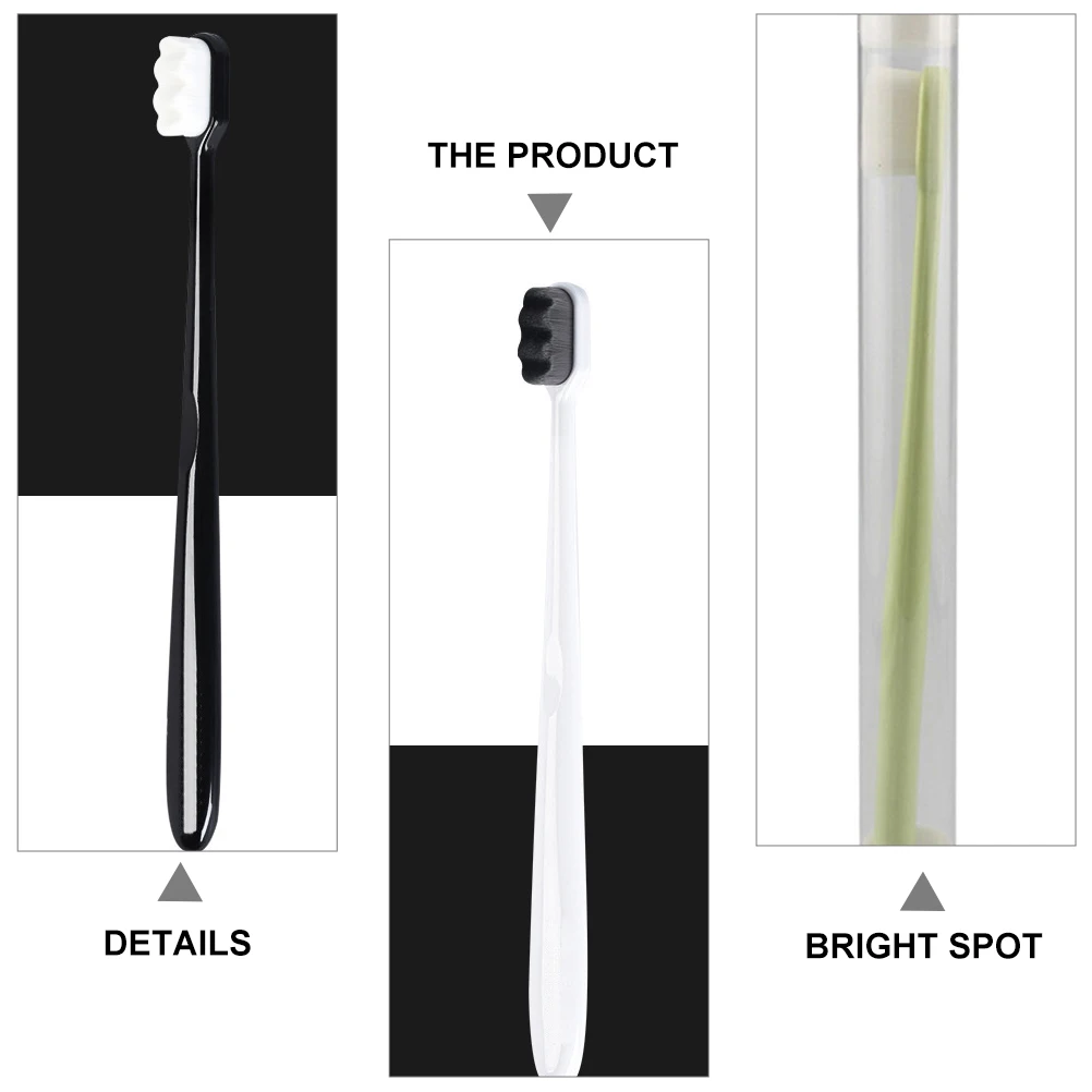 

6pcs Ultra-Fine Bristles Manual Toothbrushes Micro Nano Oral Cleaning Tool For Sensitive Gums Pregnant Women Postpartum Gum Care