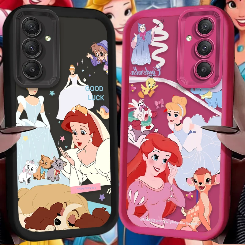 Disney Princess Alice Cinderella Phone Case For Samsung Galaxy A14 A15 5G S21 S22 S23 S24 FE Plus Ultra A25 A35 A52 A53 A54 A55