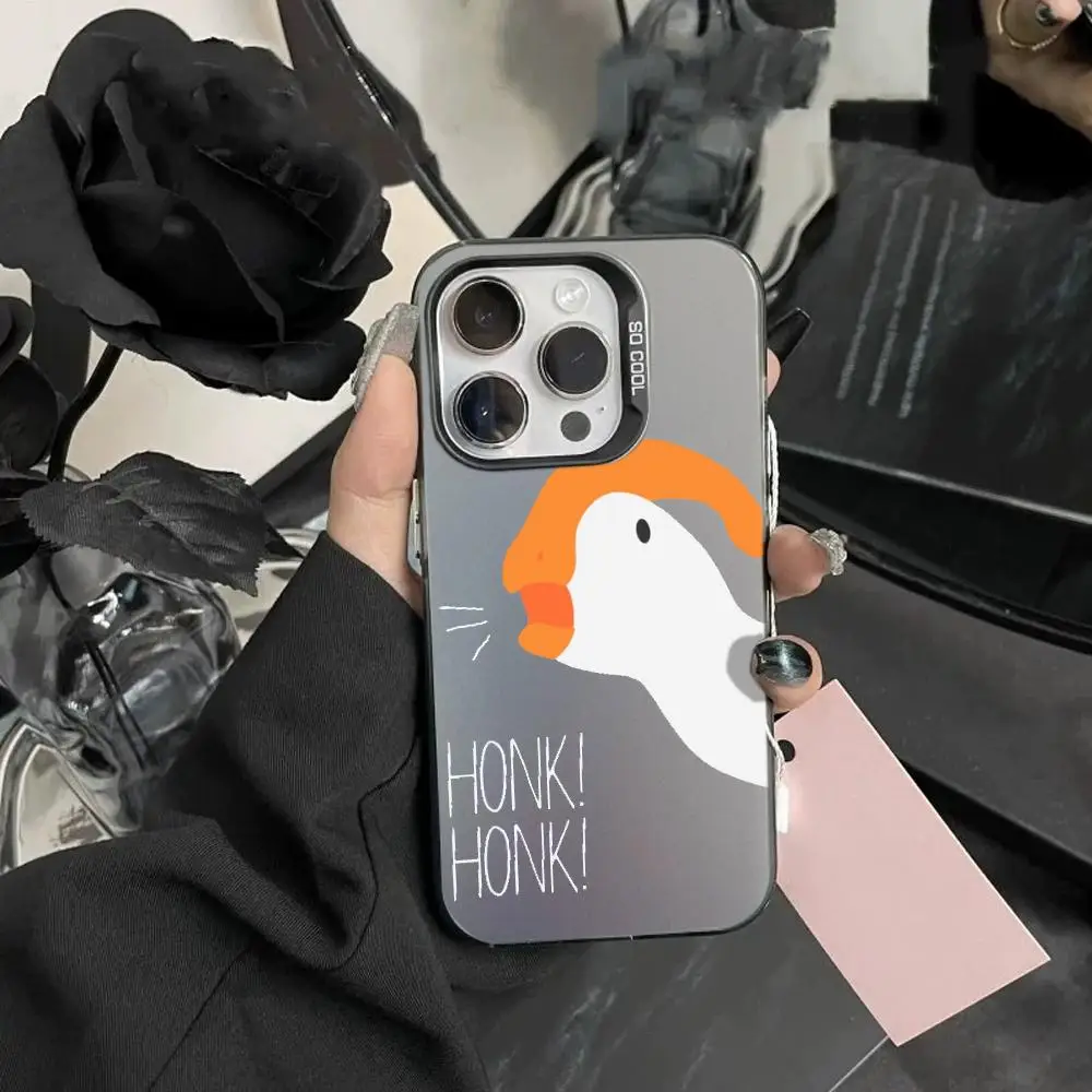 

Duck Goose game cartoon Phone Case Color Premium IPhone16 11 14 15 12 Pro 11 Plus 13 Pro MAX iphone Drop case