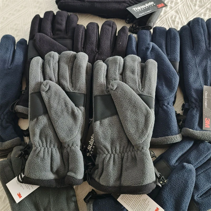 3M مخمل دافئ فعال خفيف الوزن وسريع التسخين! قفاز شتوي للرجال والنساء مقاوم للبرودة في الهواء الطلق من الصوف الدافئ