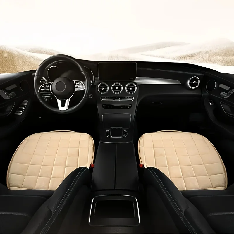 

Подушка для автомобильного сиденья из пены с эффектом памяти, премиум-класса, мягкая, дышащая, с нескользящим резиновым основанием и передним карманом для хранения.