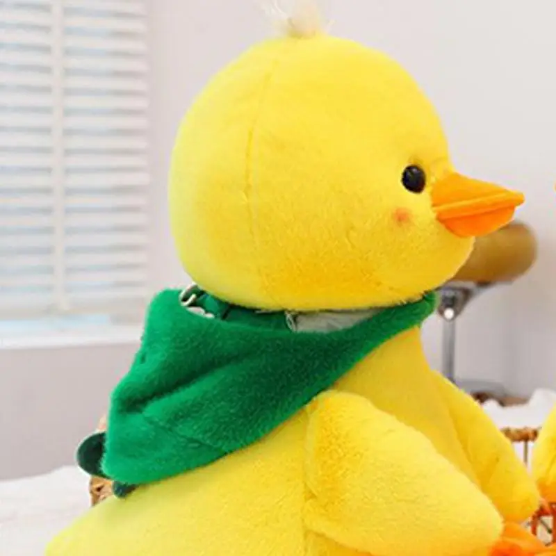 25 سنتيمتر بطة صفراء محشوة دمية على شكل حيوان مع قبعة الديكور الاشياء لعبة رمي وسادة وسائد أريكة الطفل النوم الأصدقاء لجميع الأعمار #2