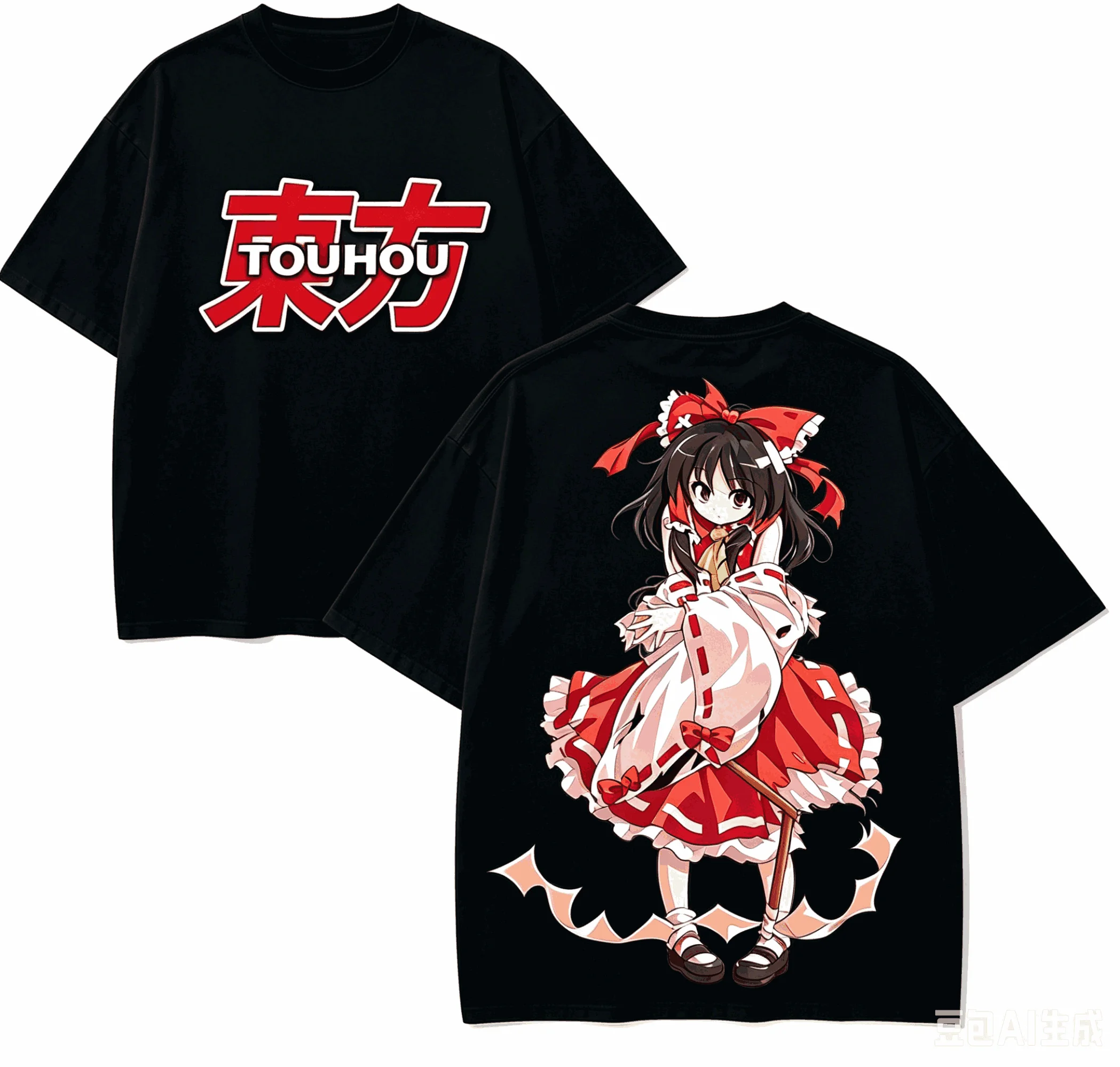 Touhou Project Anime Lover T-shirt Harajuku Cotton New Model High Street Retro Fashion Oversized Unisex hot product Comfortable
