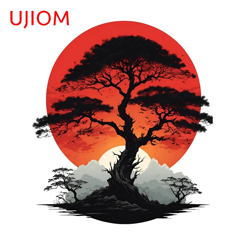 UJIOM Scenery Artistic Tree Wall Sticker Premium Amusing Design Sunscreen Picture Decal Edgy High Quality Adhesive Wallpaper