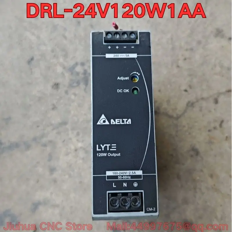 

Second-hand DRL-24V120W1AA switch power supply function test is normal