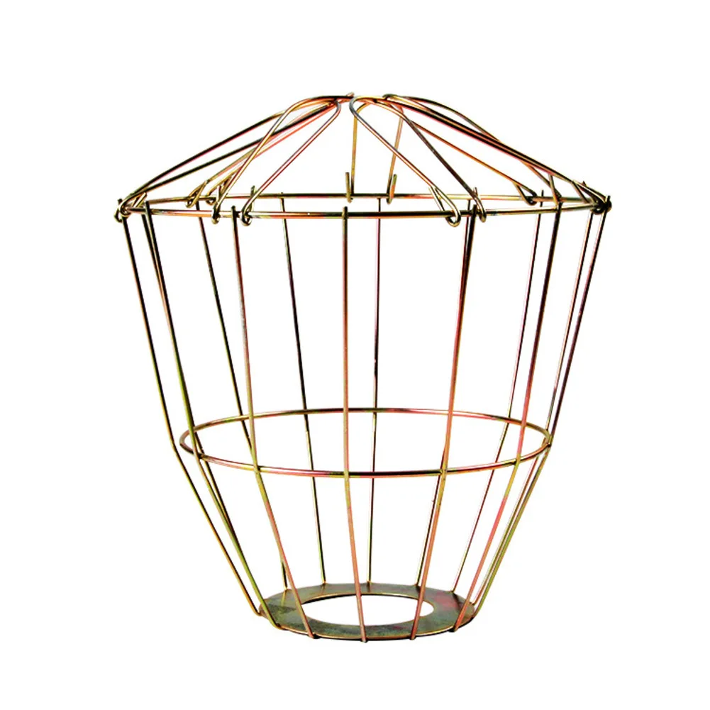 

Industrial Vintage Metal Pendant Lamp Shade with Hollow Cage Design for Bulb Protection and Safe Lighting in Various Settings