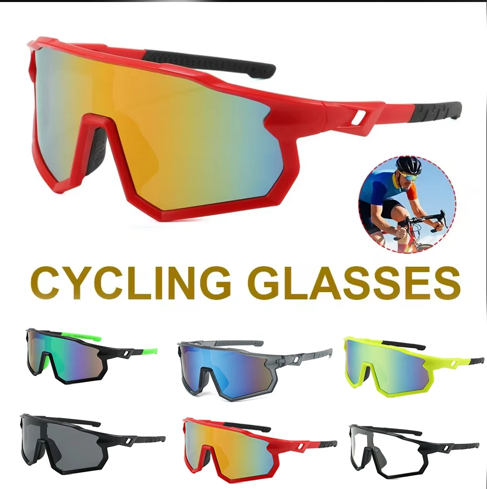 2025 New Outdoor Sports Cycling Sunglasses For Men And Women Large Frame Windproof And Uv Mountaineering Goggles 9356